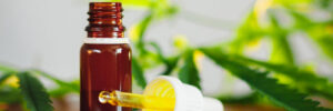 small dropper of CBD oil