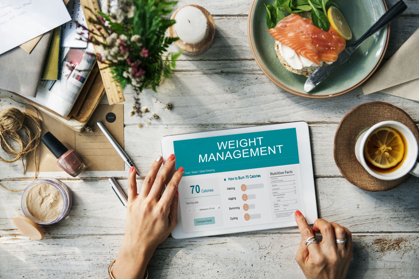 Health Fitness Nutrition Monitor Wellness Concept
